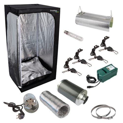WINDHAGER Gewächshaus »Growbox Starterset 2.0«, (BxLxH): 80 x 80 x 160 cm - schwarz