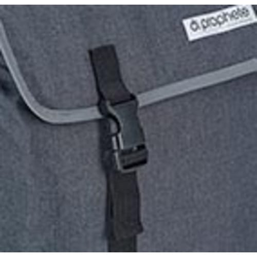 PROPHETE Seitenpacktasche, für E-Bikes, grau, Polyester