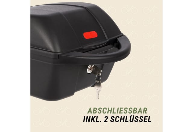 Polisport Gepäckbox, 12 L, schwarz, Kunststoff