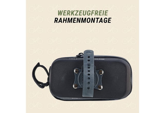 PROPHETE Fahrradtasche, wasserabweisend, schwarz, EVA