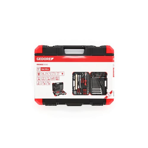 GEDORE red Steckschlüsselsatz, 1/2" Auto-Universal, 61-teilig - silberfarben