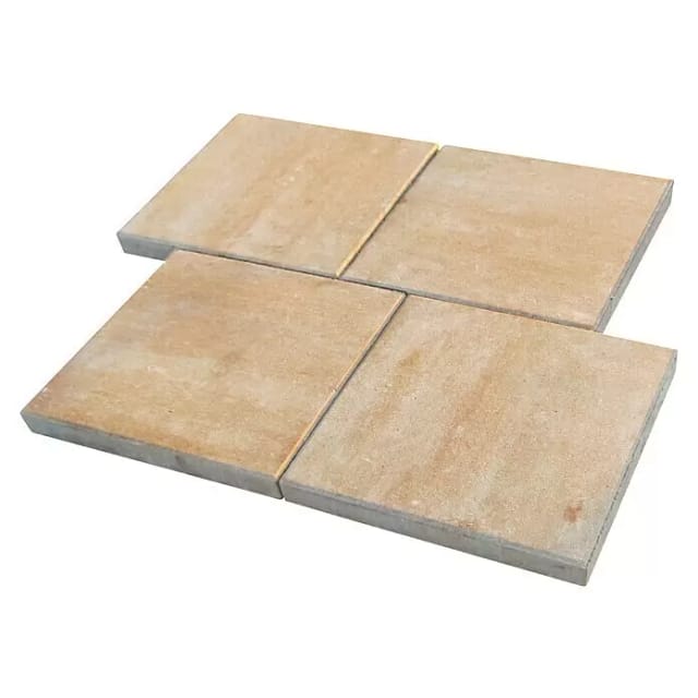 Mr. GARDENER Betonplatte »Loures «, Beton, Sandstein, LxBxH: 30 x 30 x 4 cm - gelb