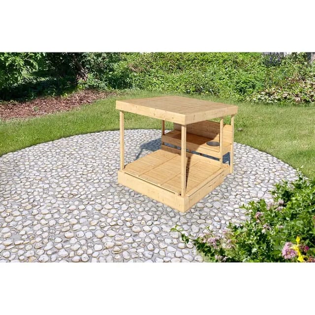 KARIBU Sandkasten »Max«, aus Nordischer Fichte, BxHxT: 111,5 x 122,5 x 135,5 cm, braun