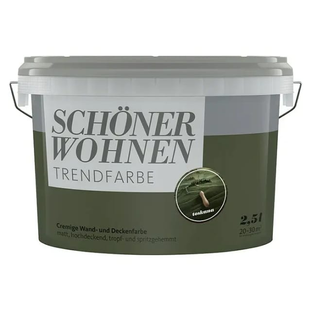 SCHÖNER WOHNEN FARBE Dispersionsfarbe »Trendfarbe«, Toskana, matt, 2,5 l - rot