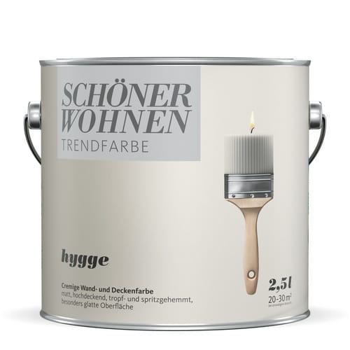 SCHÖNER WOHNEN FARBE Dispersionsfarbe »Trendfarbe«, Jubiläumsedition Hygge, matt, 2,5 l - beige