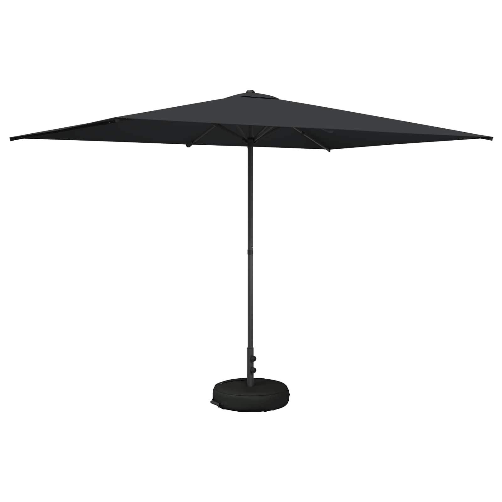 Garten-schirm Mit Fuß 200 X 300 Cm Polyester Rechtwinklig Vidaxl