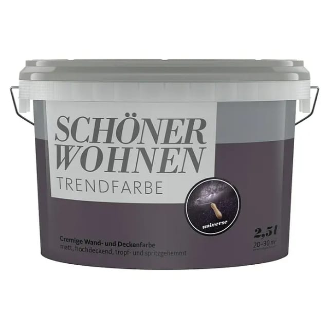 SCHÖNER WOHNEN FARBE Dispersionsfarbe »Trendfarbe«, Universe, matt, 2,5 l - lila
