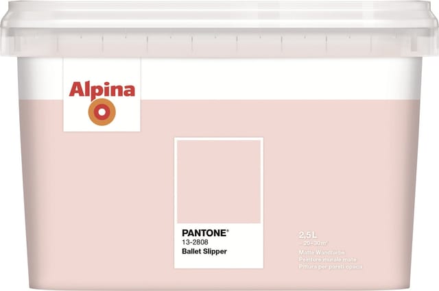ALPINA Wandfarbe »PANTONE«, Ballet Slipper, matt, 2,5 l - rosa