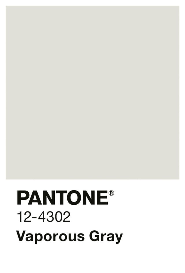ALPINA Wandfarbe »PANTONE«, Vaporous Gray, matt, 2,5 l - grau