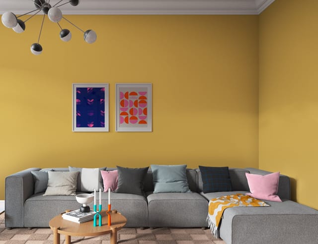 ALPINA Wandfarbe »PANTONE«, Sauterne, matt, 1 l - gelb