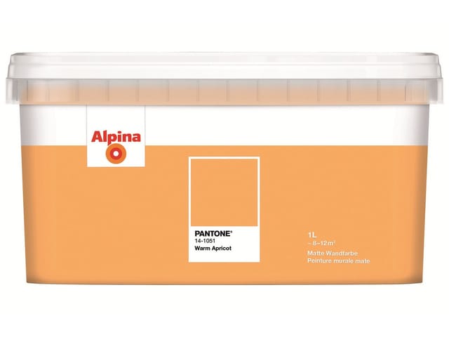 ALPINA Wandfarbe »PANTONE«, Warm Apricot, matt, 1 l - orange