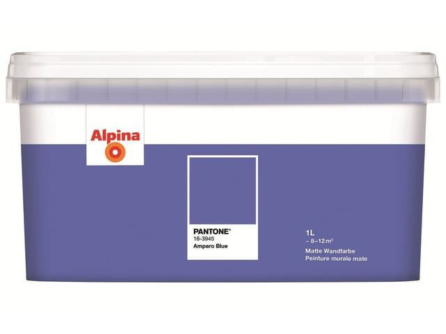ALPINA Wandfarbe »PANTONE«, Amparo Blue, matt, 1 l - blau