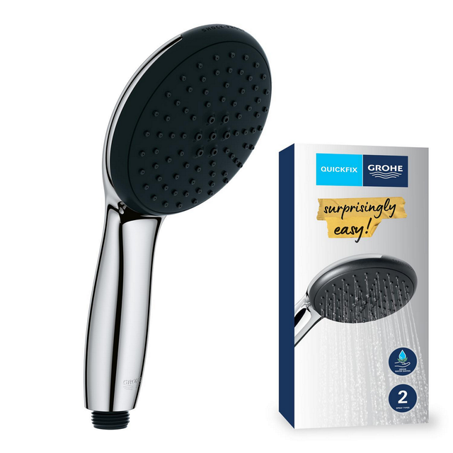 GROHE Handbrause »Vitalio Start 110«, BxL 110 x 160 mm, rund, chromfarben - silberfarben