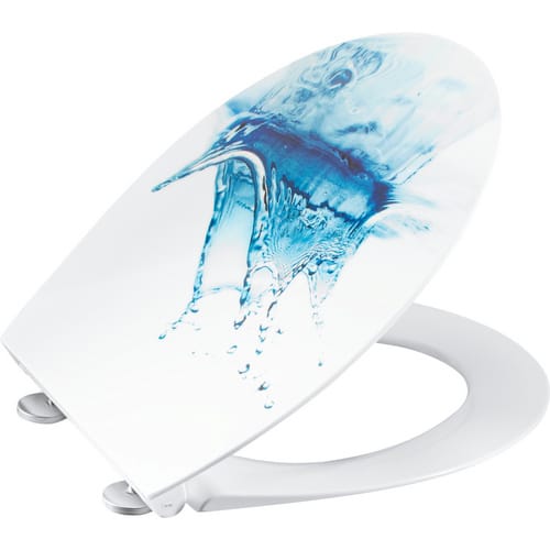 WELLWATER WC-Sitz »SPLASH«, Duroplast, mit Absenkautomatik - weiss
