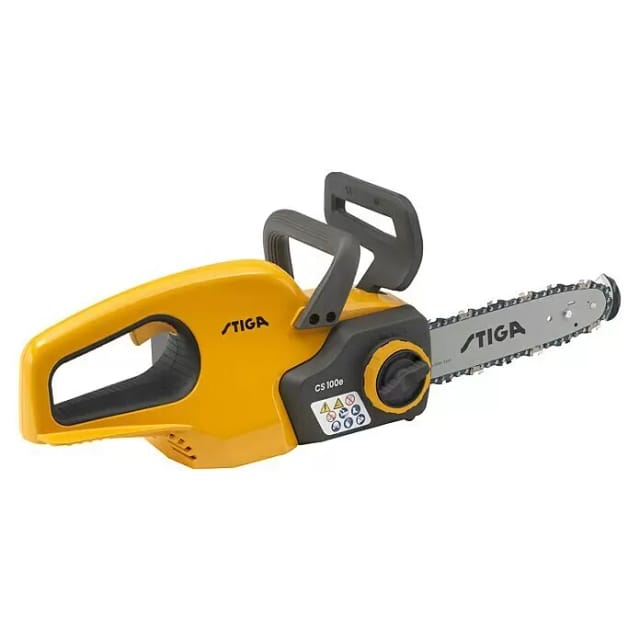 STIGA Akku-Kettensäge »100«, 20 V, Schwertlänge: 25 cm, 700 W, inkl. 4 Ah Akku und Ladegerät - gelb
