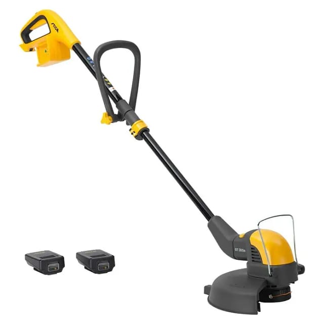 STIGA Akku-Rasentrimmer »300«, inkl. 2 x Akku & Ladegerät,20 V, 2 Ah, Schnittbreite: 30cm - gelb