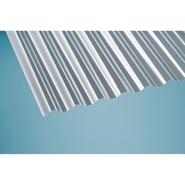 GUTTA Dachplatte »Sinus 76/18«, LxBxS: 2000 x 900 x 0,8 mm, PET, klar - transparent