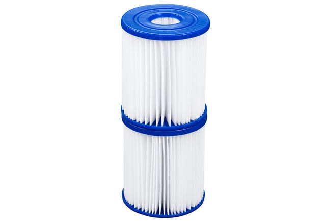 BESTWAY Filtermedium, Filterkartusche, Gr. I, Doppelpack, BxL: 8,0 x 9,0 cm - weiss
