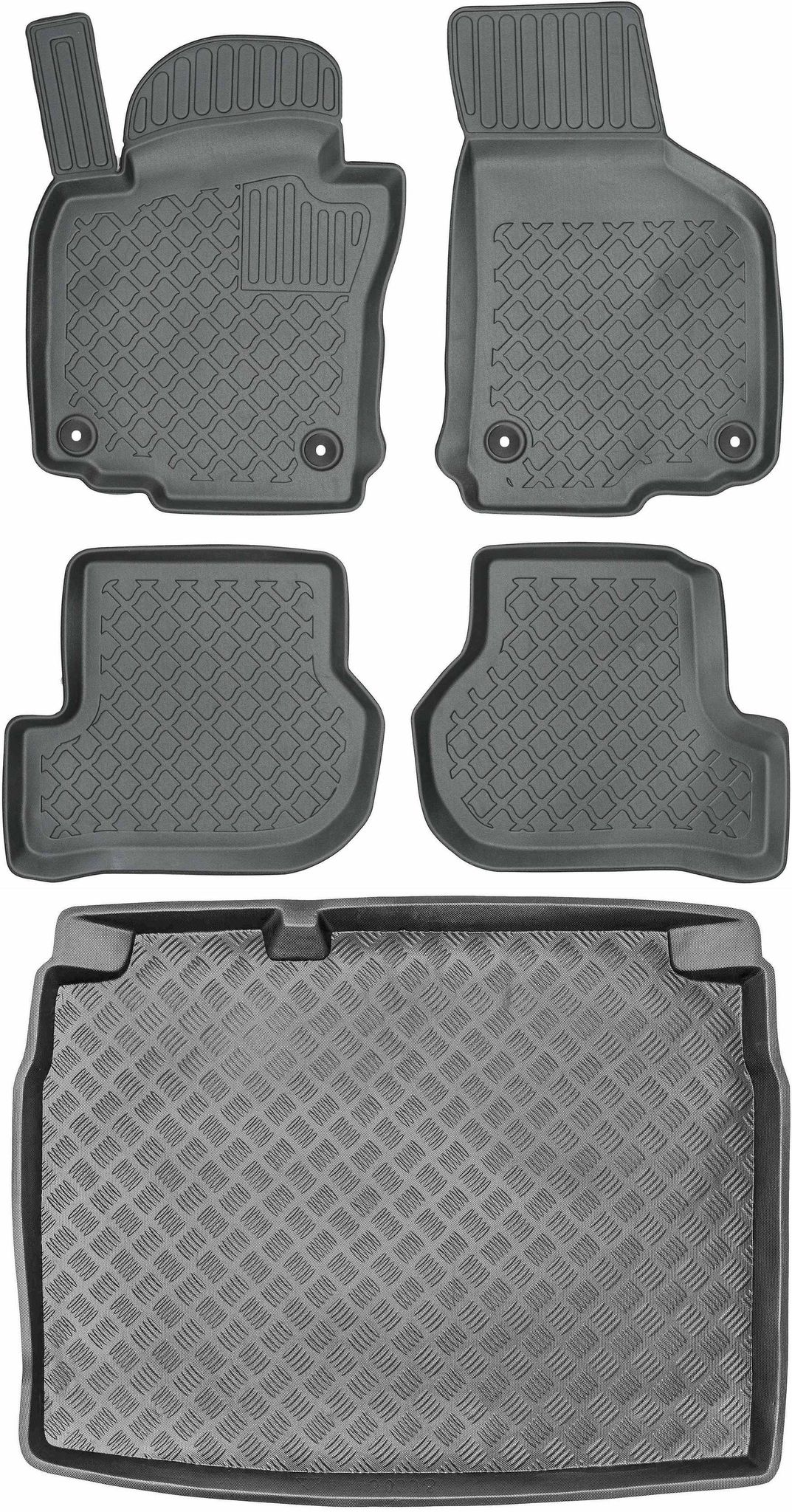 Volkswagen Golf V Schrägheck (2003–2009) – Set – Automatten + Kofferraummatte