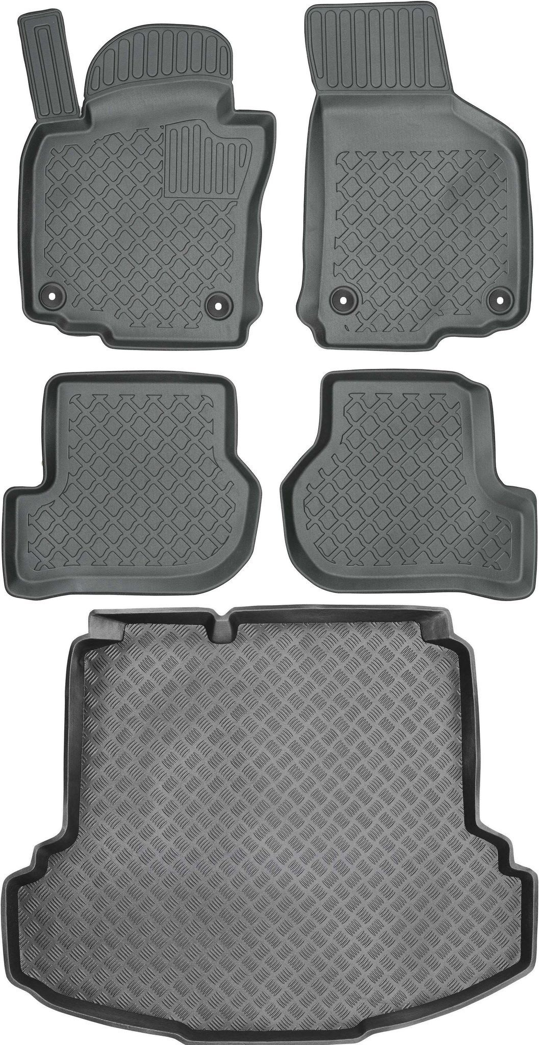 Volkswagen Jetta V Limousine (2005–2011) – Set – Automatten + Kofferraummatte
