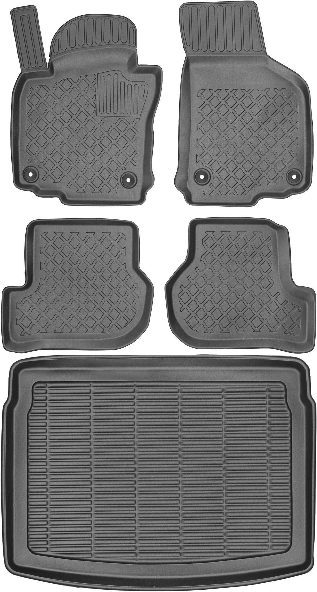 Volkswagen Golf V Schrägheck (2003–2008) – Set – Automatten + Kofferraummatte