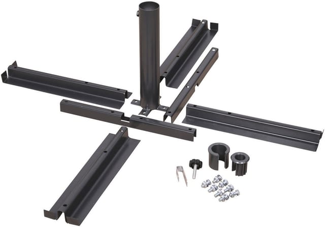 SCHNEIDER SCHIRME Plattenständer, Stahl, Rohrdurchmesser: 25 - 50 mm - grau