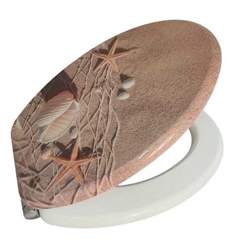 WELLWATER WC-Sitz »Nika«, Soft-Close, Take-Off, MDF - beige