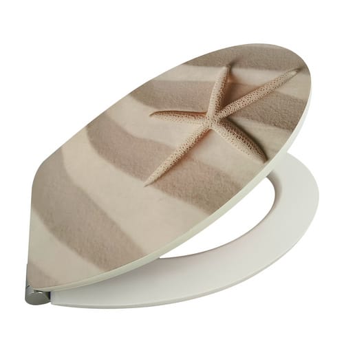 WELLWATER WC-Sitz »Bulgasari«, Soft-Close, Take-Off, MDF - beige