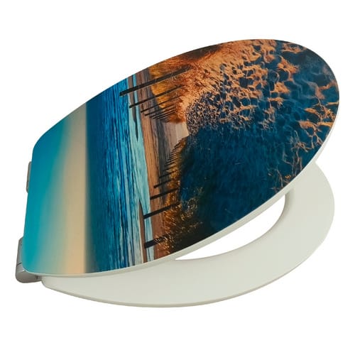 WELLWATER WC-Sitz »Paralia«, Soft-Close, Take-Off, MDF - bunt