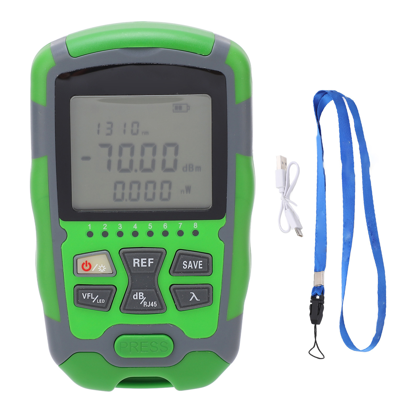 Mini Optischer Leistungsmesser Rotlicht-glasfaserkabeltester Mit Usb-aufladung 1 Mw
