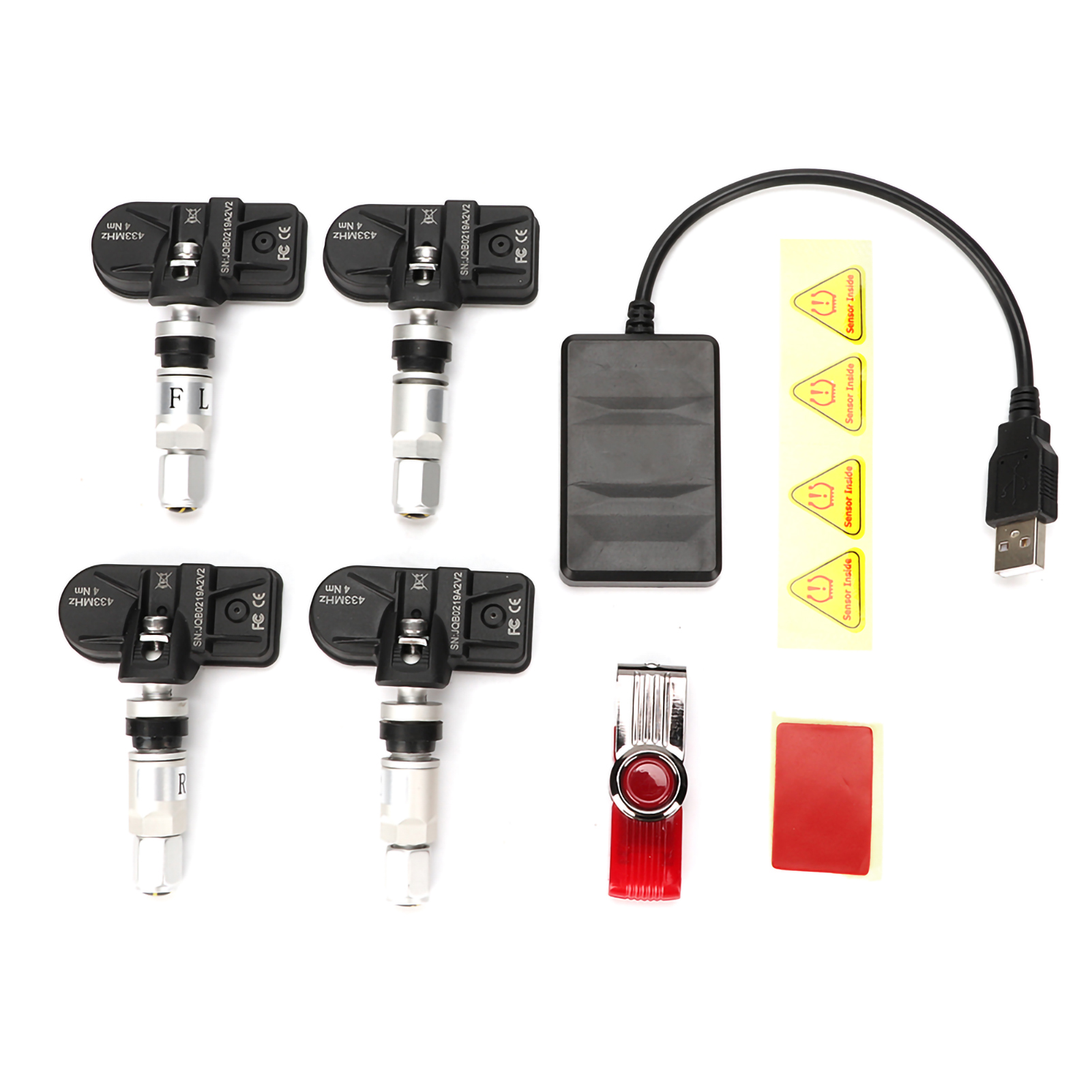 Auto-reifendruckkontrollsystem Usb Tpms Mit Internem Sensor Für Android-navigation