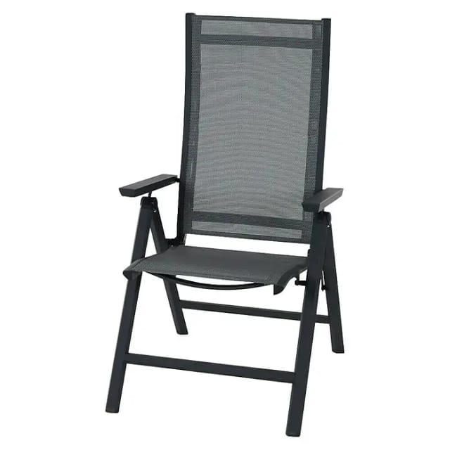 SIENA GARDEN Klappsessel »TAURO«, BxHxL: 60 x 110 x 77 cm, max. Belastung: 110 kg - grau