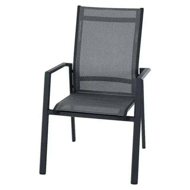 SIENA GARDEN Stapelsessel »TAURO«, BxHxL: 52 x 99,5 x 50 cm, max. Belastung: 110 kg - grau