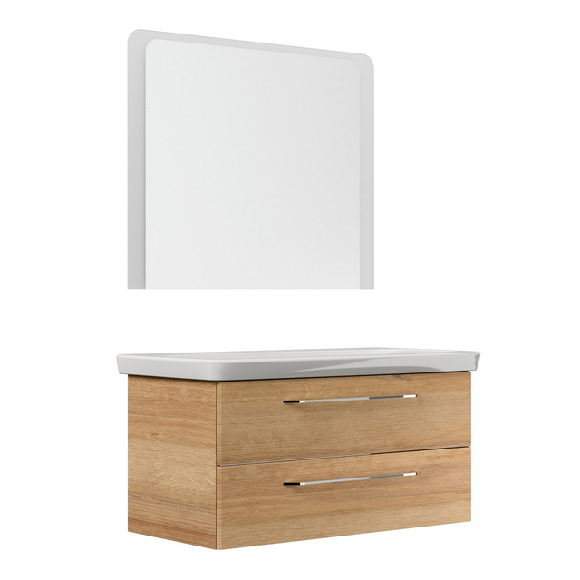FACKELMANN Waschplatz-Set »MILANO«, 108cm Asteiche - braun