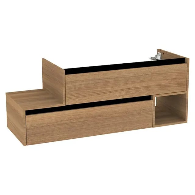 FACKELMANN Waschtischunterbau »VITA«, VITA L-WT-Unterbau rechts 1301x500x460 - braun