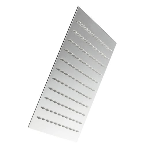 WELLWATER Brause »Aera«, LxB: 25 x 25 cm, eckig, chromfarben - silberfarben