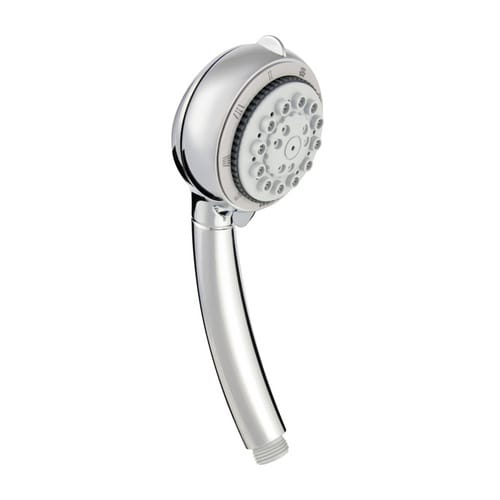 WELLWATER Handbrause » Mandra «, 5 Strahlarten, chromfarben - silberfarben