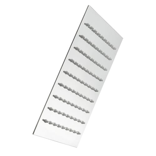 WELLWATER Brause »Aera«, LxB: 20 x 20 cm, eckig, chromfarben - silberfarben