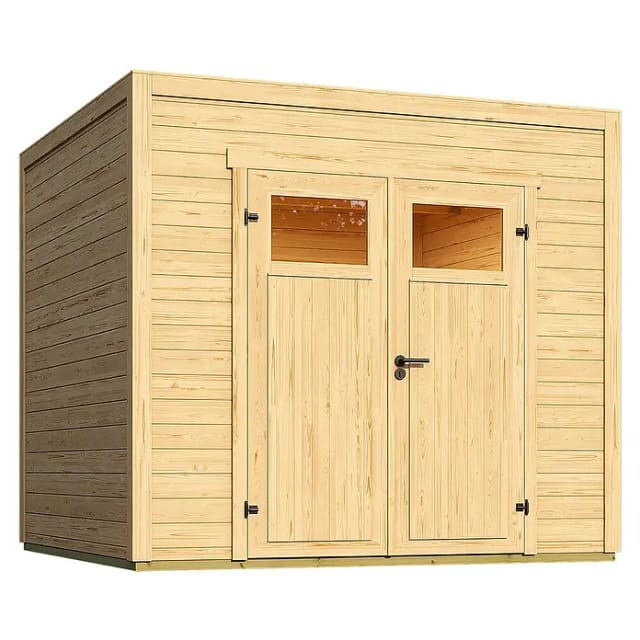 Gartenhaus, NIKA 1,5, 28 mm, 250 x 200, natur - beige