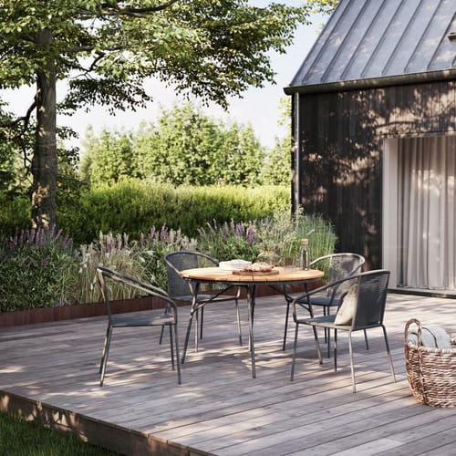 Cinas Gartenmöbelset »Ellen/Vito«, 4 Sitzplätze, Teakholz, 5-teilig - braun