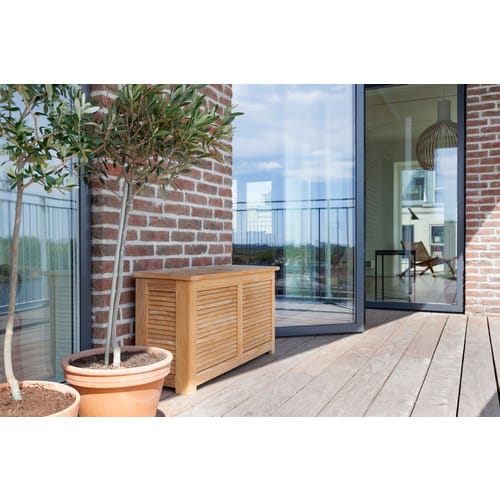 Cinas Aufbewahrungsbox »Storage«, BxTxH: 90 x 30 x 48 cm, braun ,Teakholz, mit Stauraum