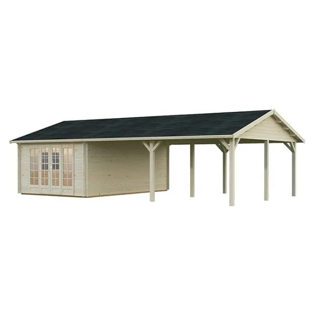 PALMAKO Gartenhaus »Irene«, Aufstellmaße BxTxH: 1006 x 619 x 316 cm, unbehandelt, Holz - braun