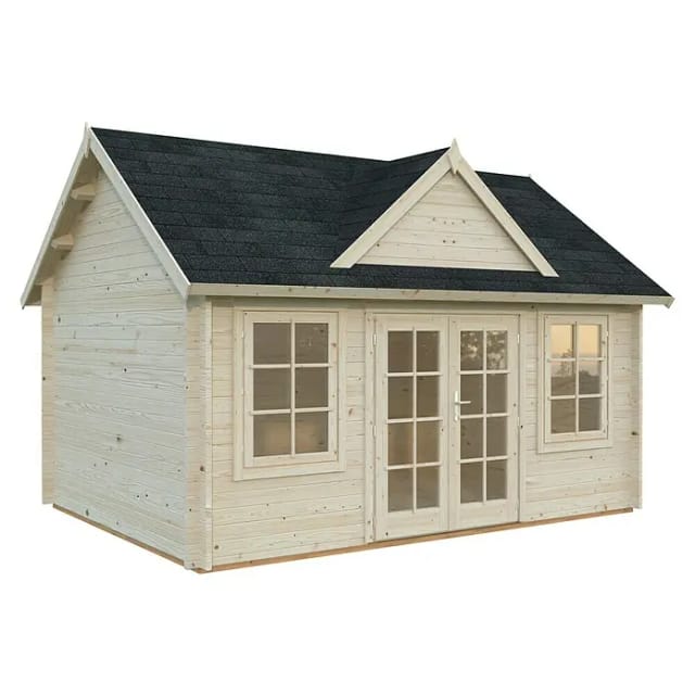 PALMAKO Gartenhaus »Claudia«, Aufstellmaße BxTxH: 494 x 376 x 337 cm, unbehandelt, Holz - braun