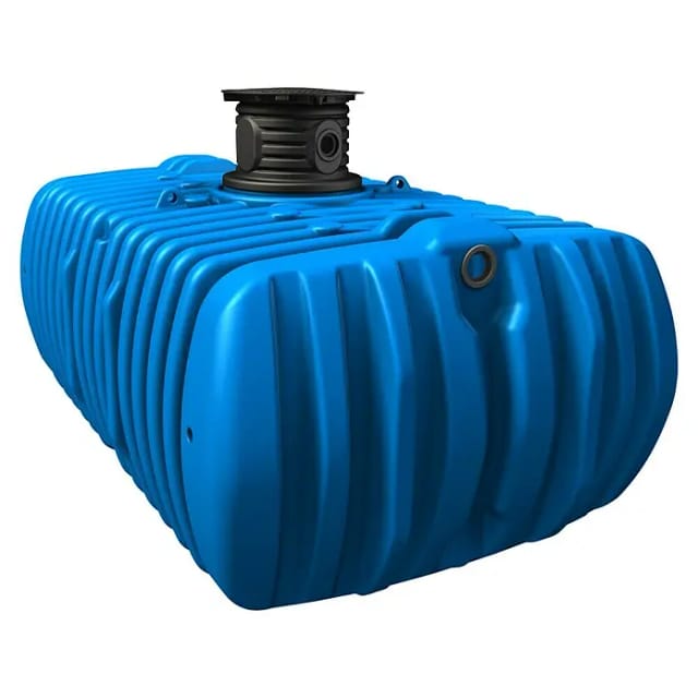 4RAIN Regenwassertank »FLAT XL «, 14000 L, inkl. Tankdomsystem - blau