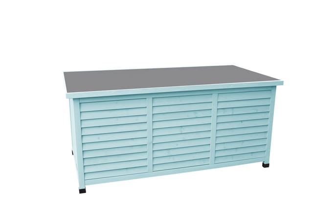 LECO Kissenbox »VINTAGE«, BxHxT: 132 x 61 x 66 cm, mint - blau