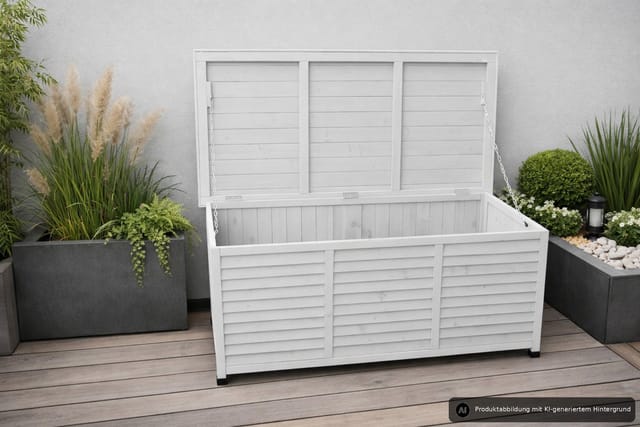 LECO Kissenbox »VINTAGE«, BxHxT: 132 x 61 x 66 cm, weiß - weiss