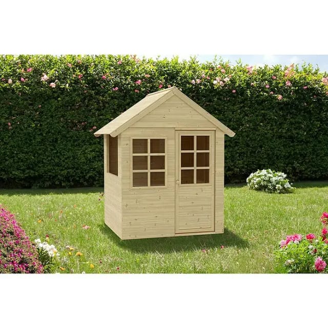 Westmann Spielhaus »Holla«, BxHxT: 121 x 140 x 97,5 cm, Kiefern- und Fichtenholz, natur - braun