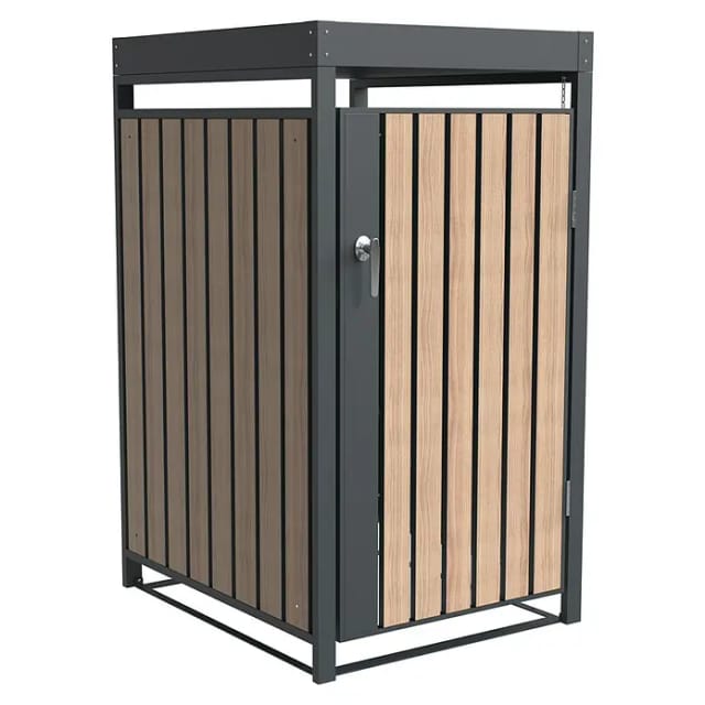 Westmann Mülltonnenbox »Planta«, BxHxT: 68 x 124,5 x 84 cm, für 1x 240 L Mülltonnen, Stahl - grau