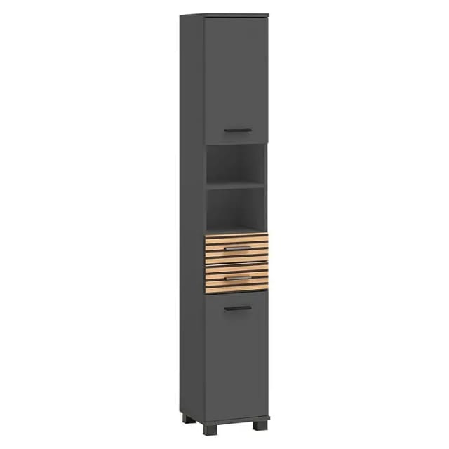 SCHILDMEYER Hochschrank »Katta«, BxH: 30,3 x 180,9 cm, anthrazit - schwarz