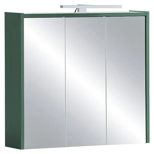 SCHILDMEYER LED-Spiegelschrank »Lovis Kent«, BxH: 65 x 62,7 cm, waldgrün - gruen